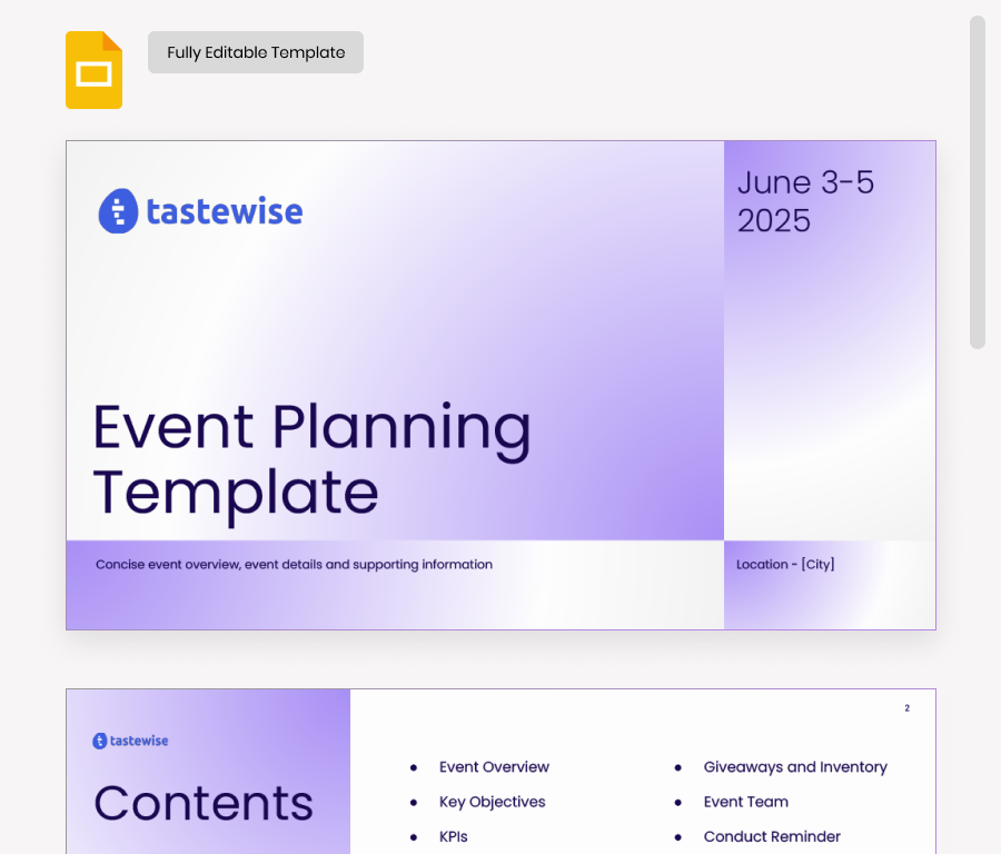 Google Slides Template